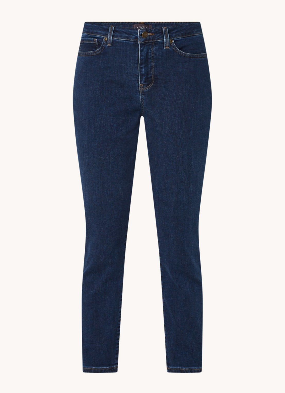 NYDJ Alina high waist cropped skinny jeans  - voorkant 4 indigo