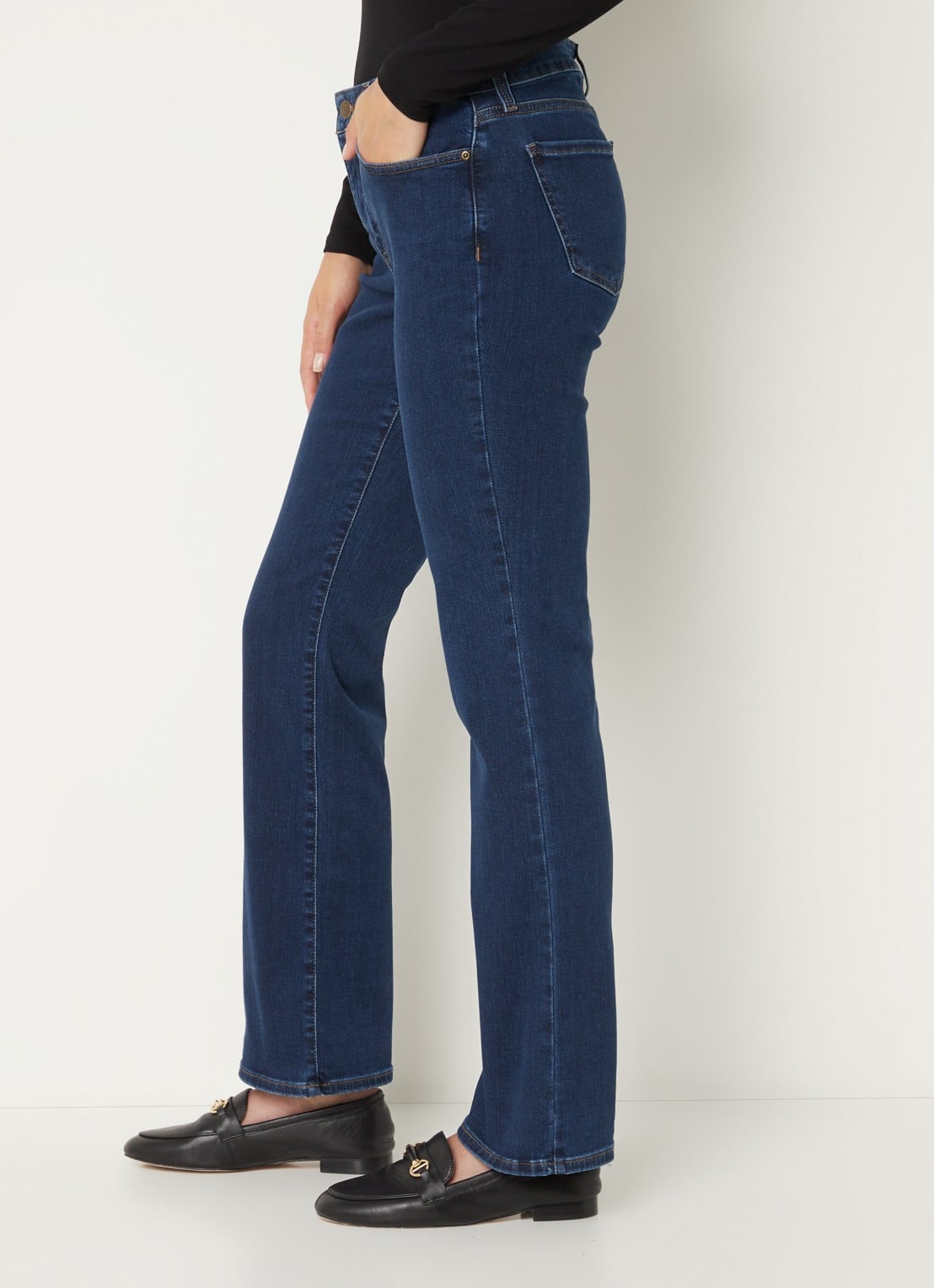 NYDJ Barbara mid waist bootcut jeans met stretch - detail 2 indigo