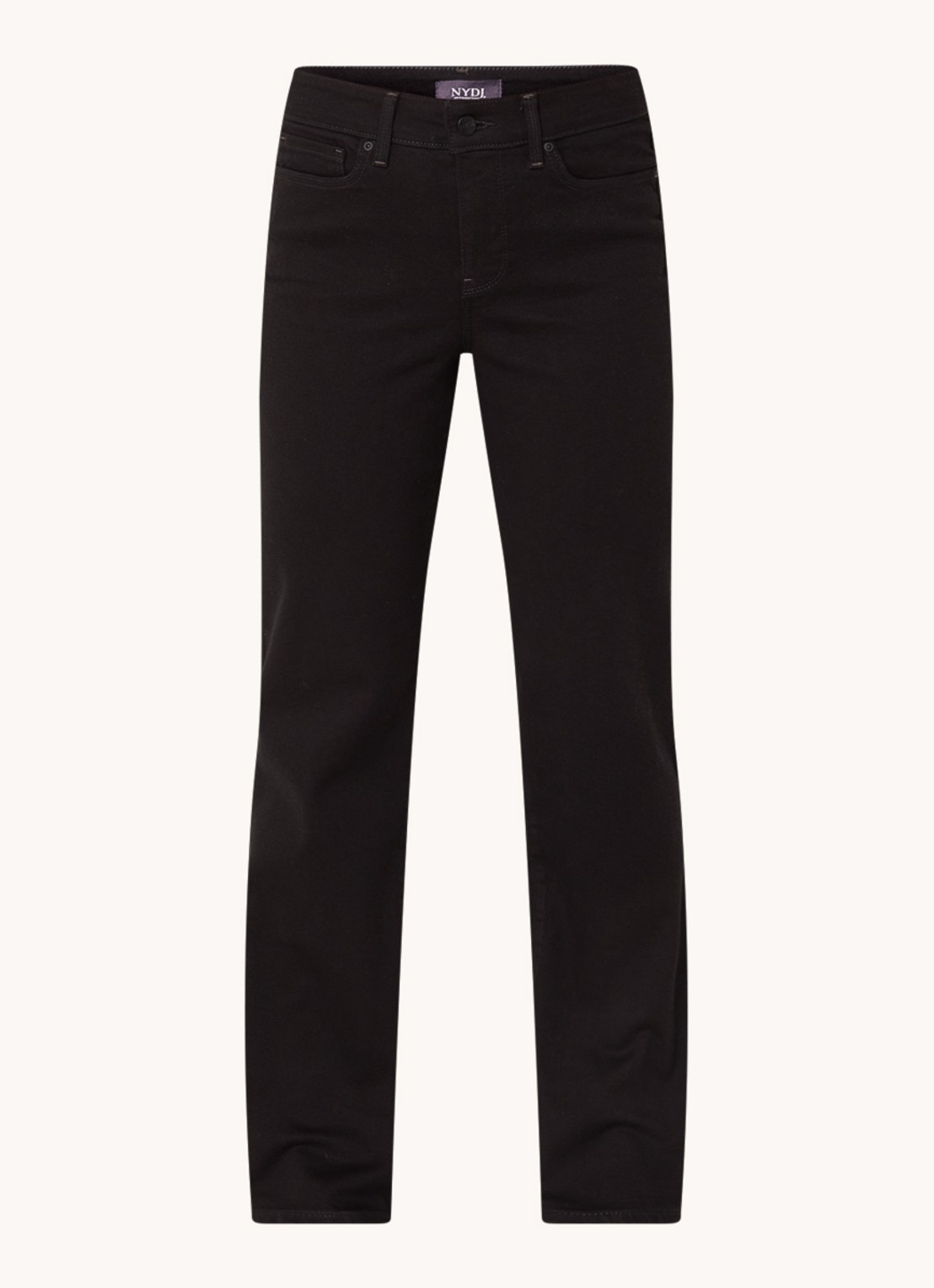 NYDJ Blake high waist flared jeans met gekleurde wassing - voorkant zwart