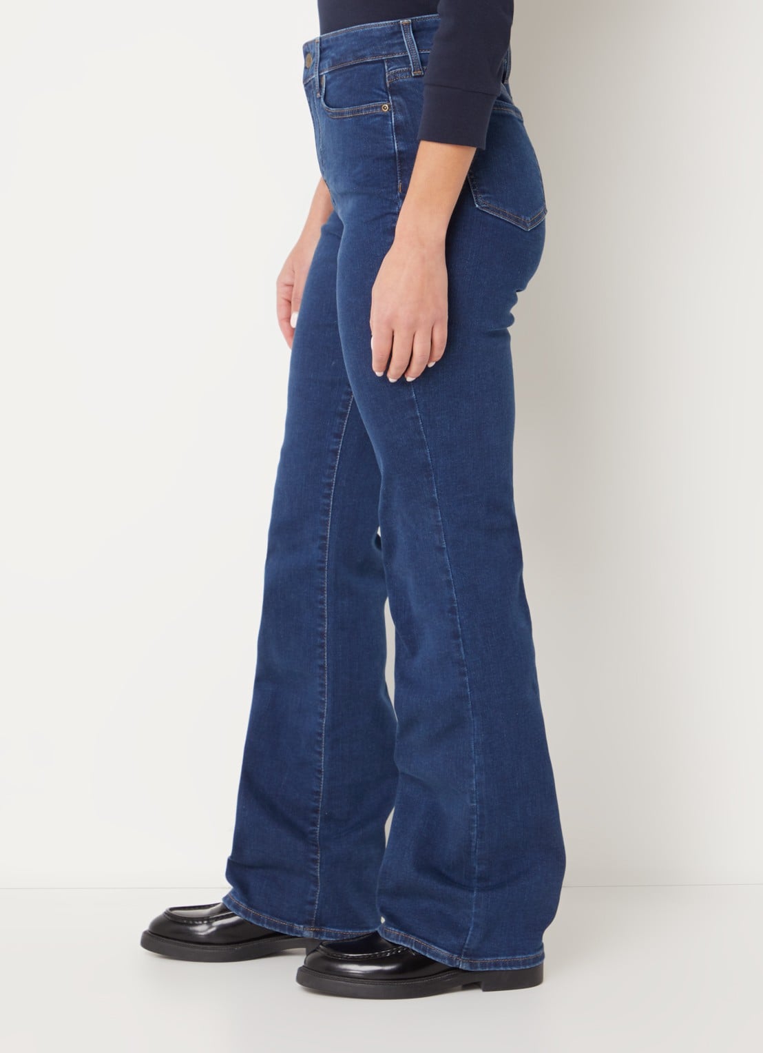NYDJ Blake high waist flared jeans met stretch - detail 3 blauw