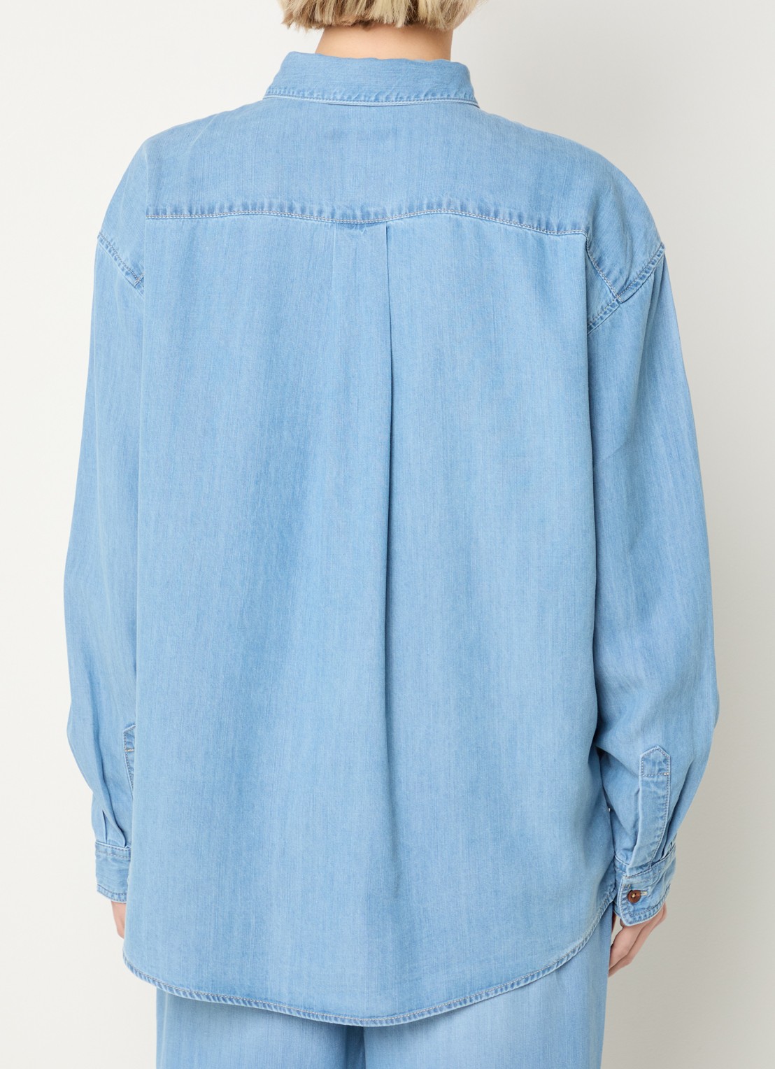NYDJ Blouse  met borstzak  - achterkant 4 indigo