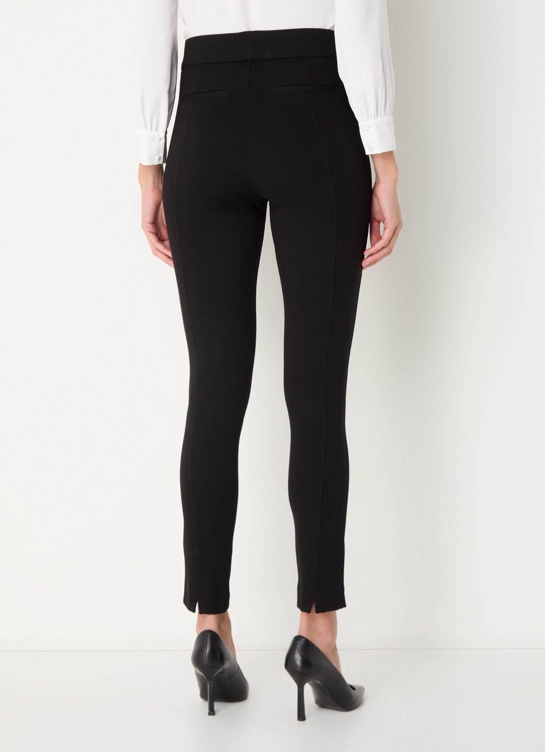 NYDJ High waist slim fit legging met stretch - achterkant 4 zwart