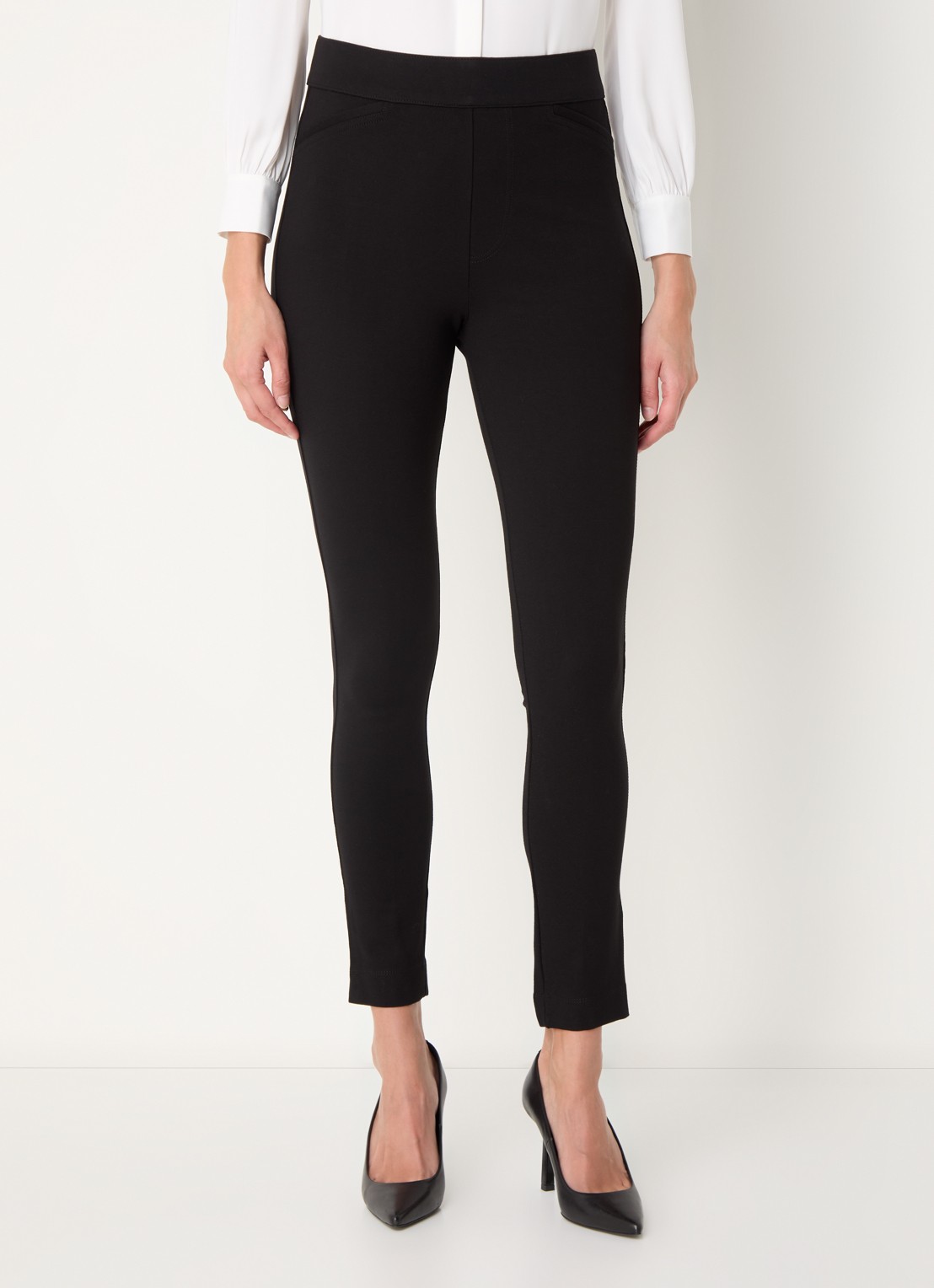 NYDJ High waist slim fit legging met stretch - detail 3 zwart