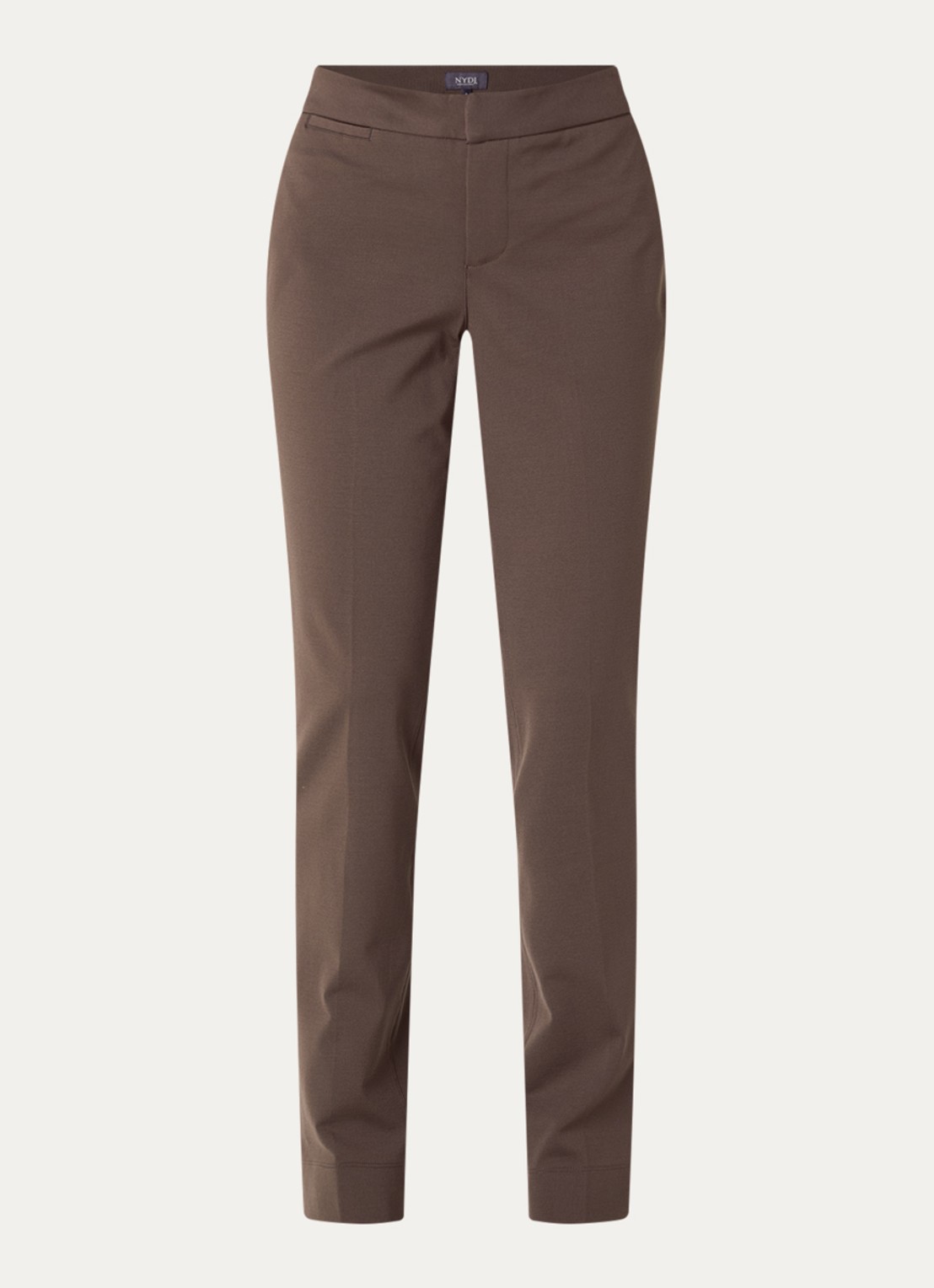 NYDJ High waist slim fit pantalon - voorkant 3 bruin
