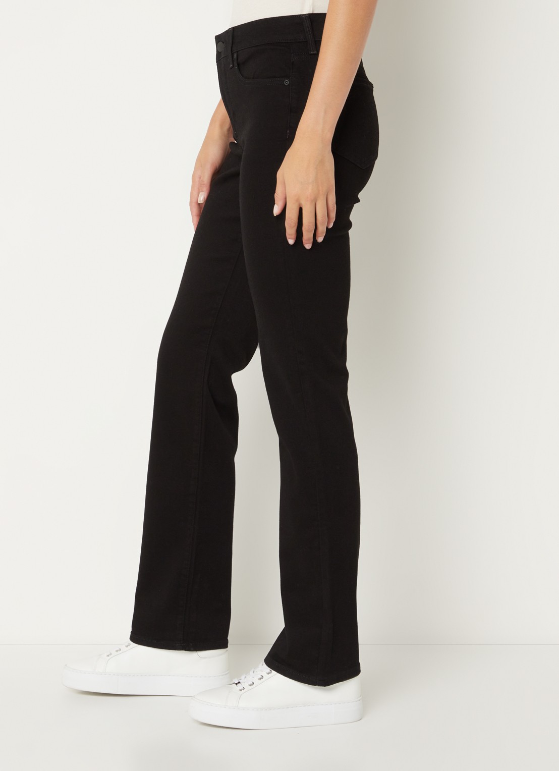 NYDJ Marilyn high waist straight leg jeans met stretch - detail 2 zwart