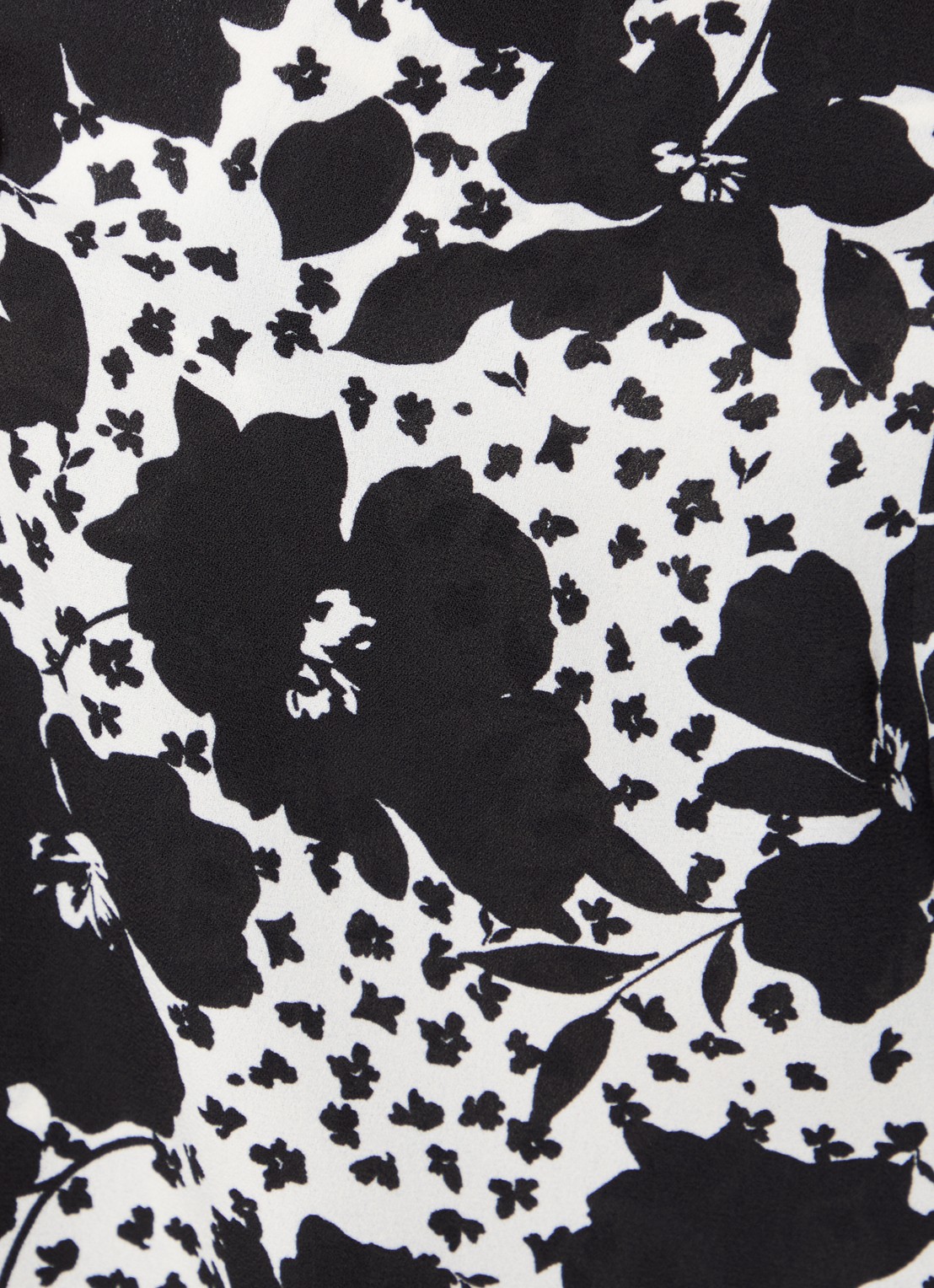 NYDJ Pintuck blouse met V-hals en print - detail 3 zwart