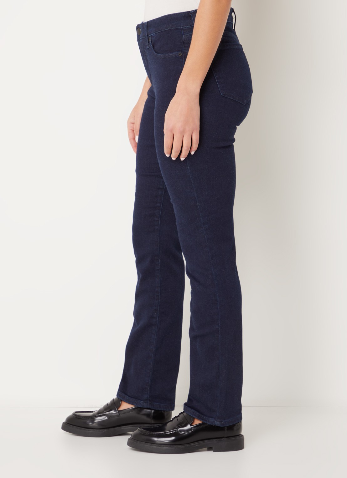 NYDJ Sheri mid waist slim fit jeans met stretch - detail 4 blauw