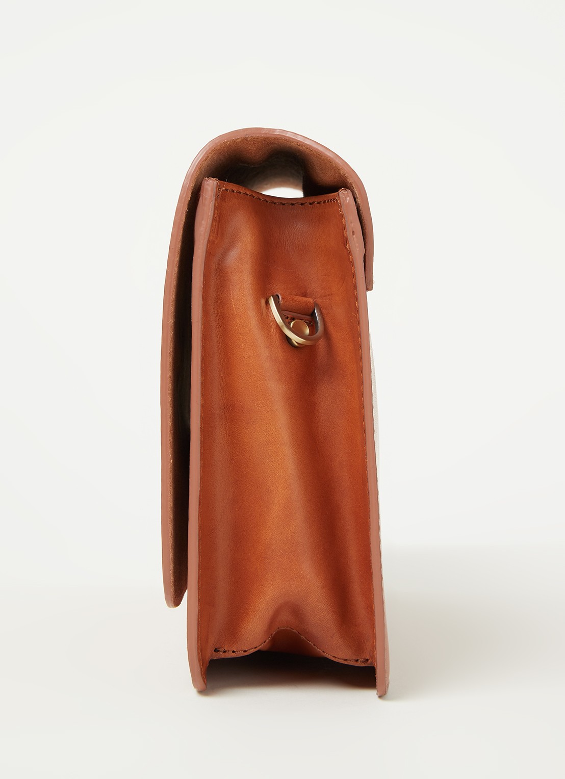 O My Bag Audrey schoudertas van leer - detail 2 cognac