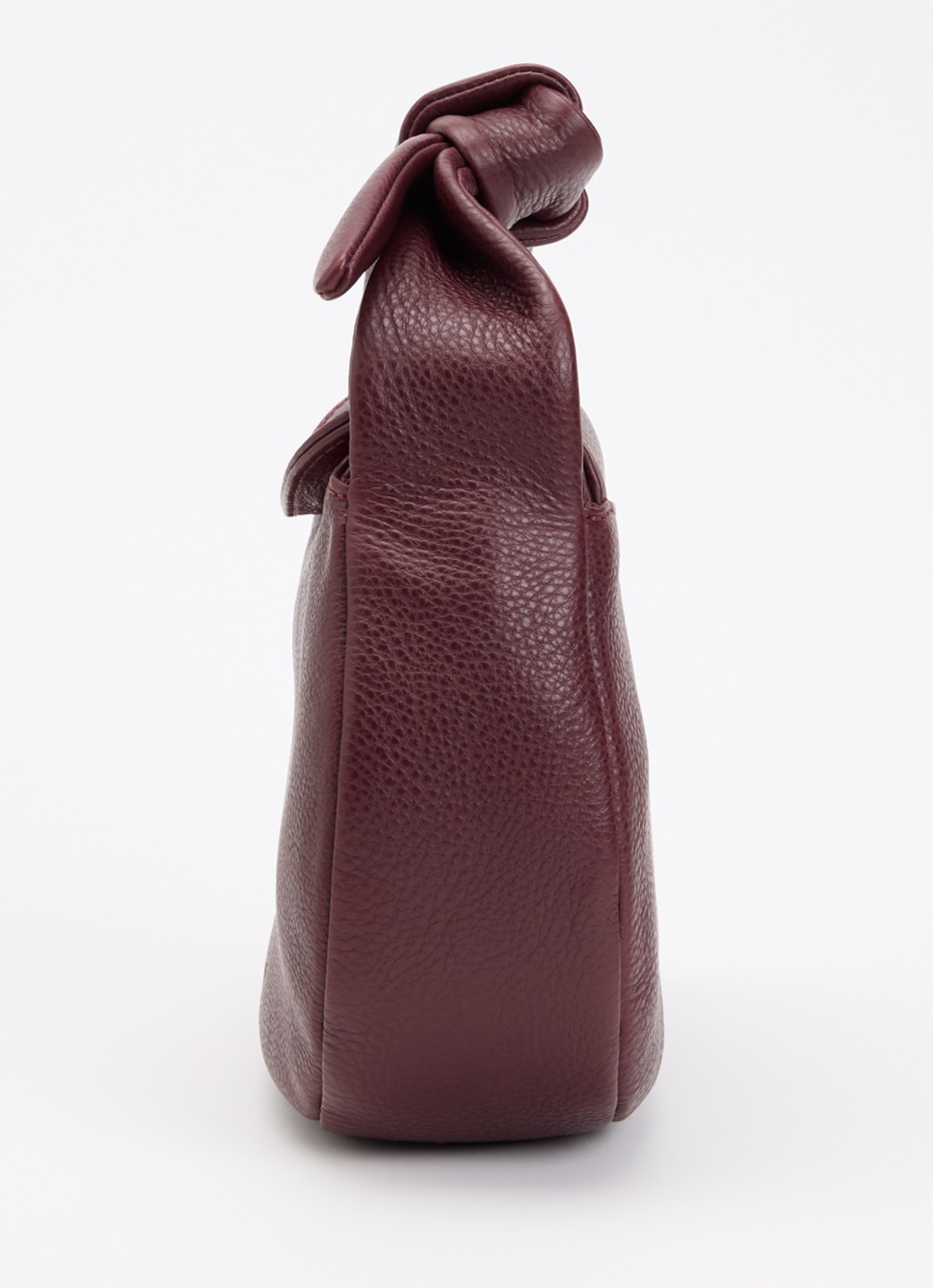O My Bag Coco Croissant handtas van leer met afneembare schouderriem - detail 3 bordeauxrood