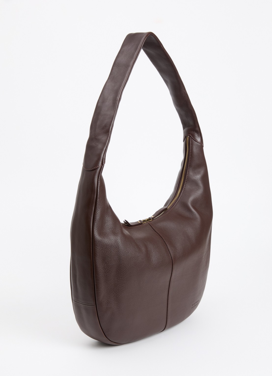 O My Bag Coco Grand schoudertas van leer  - achterkant 2 chocoladebruin