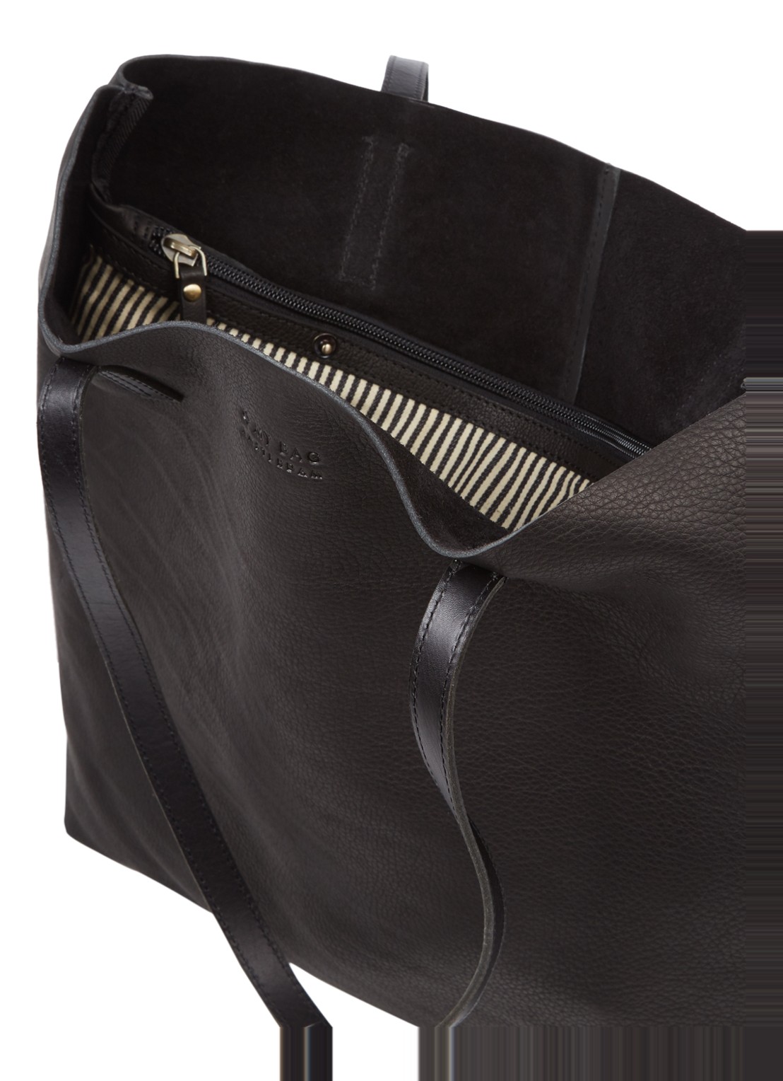 O My Bag Georgia shopper van leer - detail 2 zwart