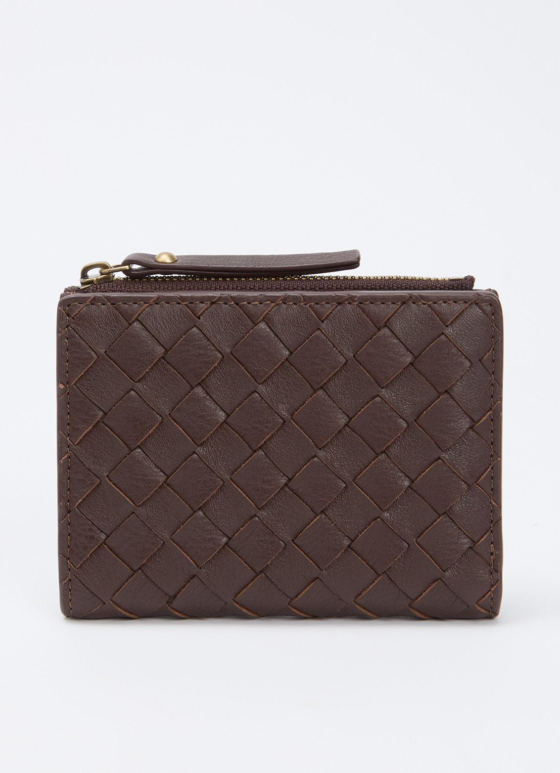 O My Bag Jamie portemonnee van leer - voorkant bruin