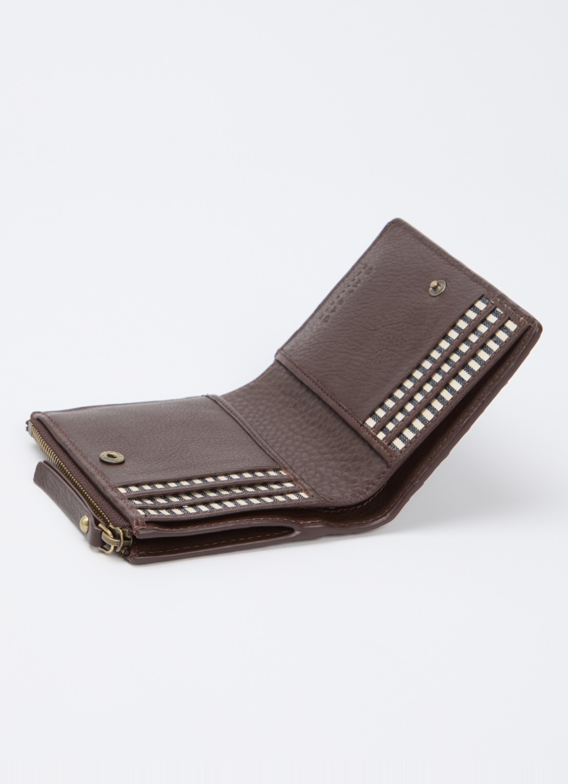 O My Bag Jamie portemonnee van leer - voorkant 2 bruin