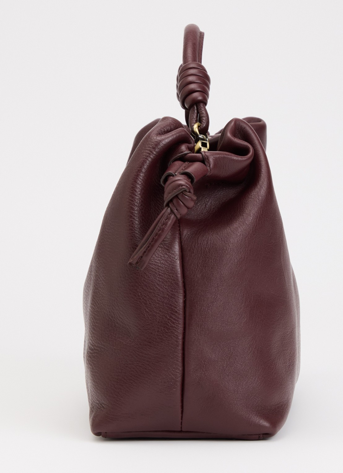 O My Bag Kiki Midi handtas van leer met afneembare schouderriem  - detail 4 kersenrood