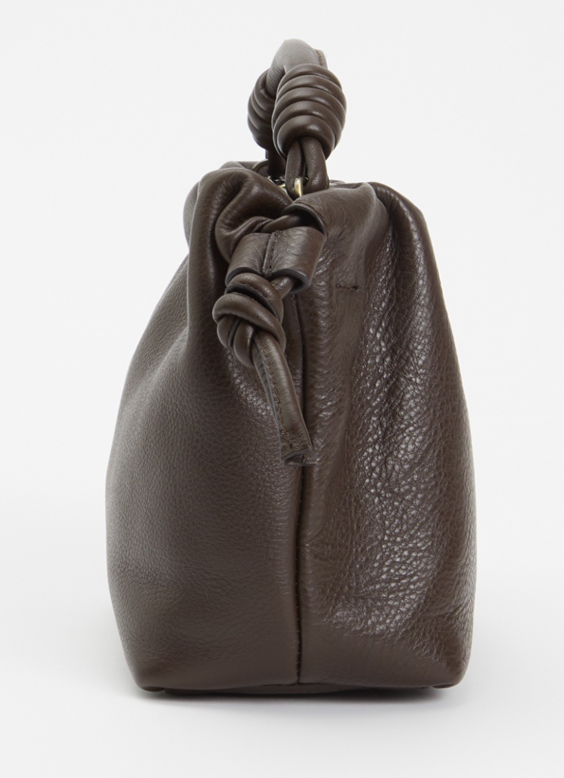 O My Bag Kiki Mini handtas van leer met afneembare schouderriem  - detail 2 chocoladebruin