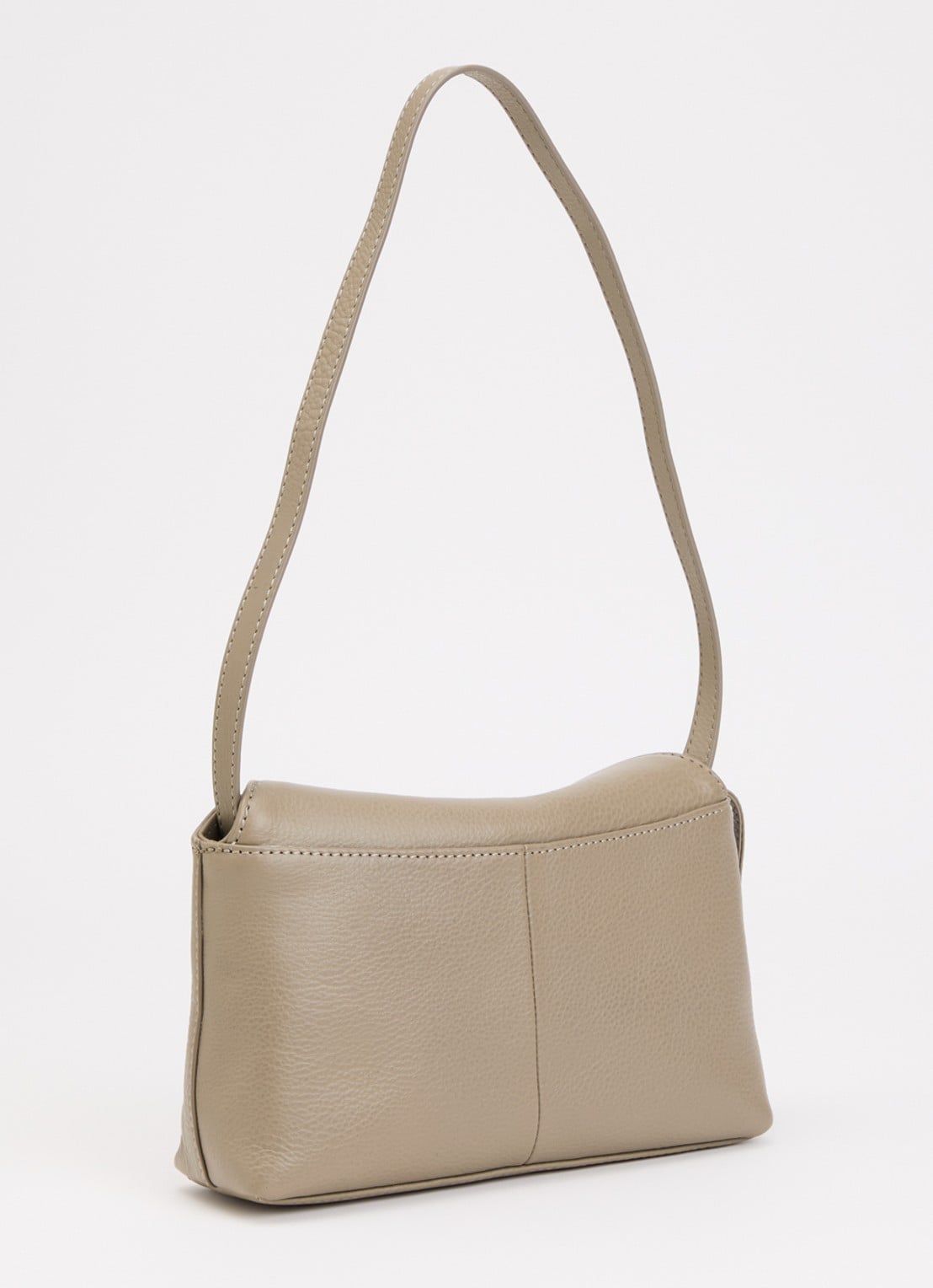 O My Bag Sienna Mini schoudertas van leer  - achterkant 5 taupe