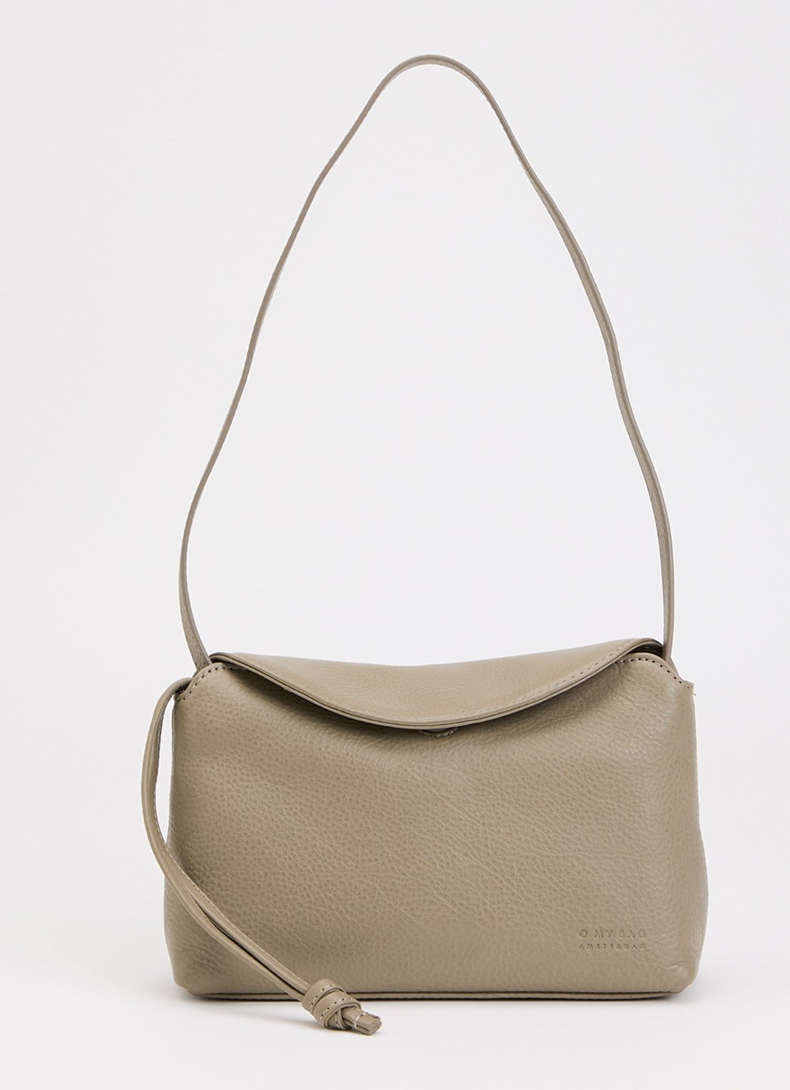 O My Bag Sienna Mini schoudertas van leer  - voorkant 4 taupe