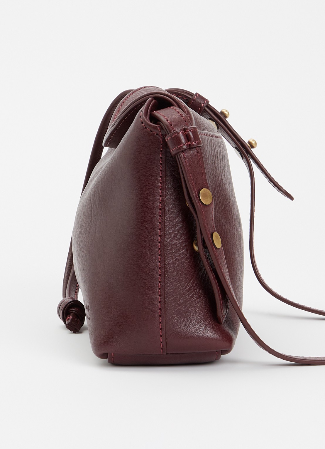 O My Bag Sienna Mini schoudertas van leer  - detail 4 bordeauxrood