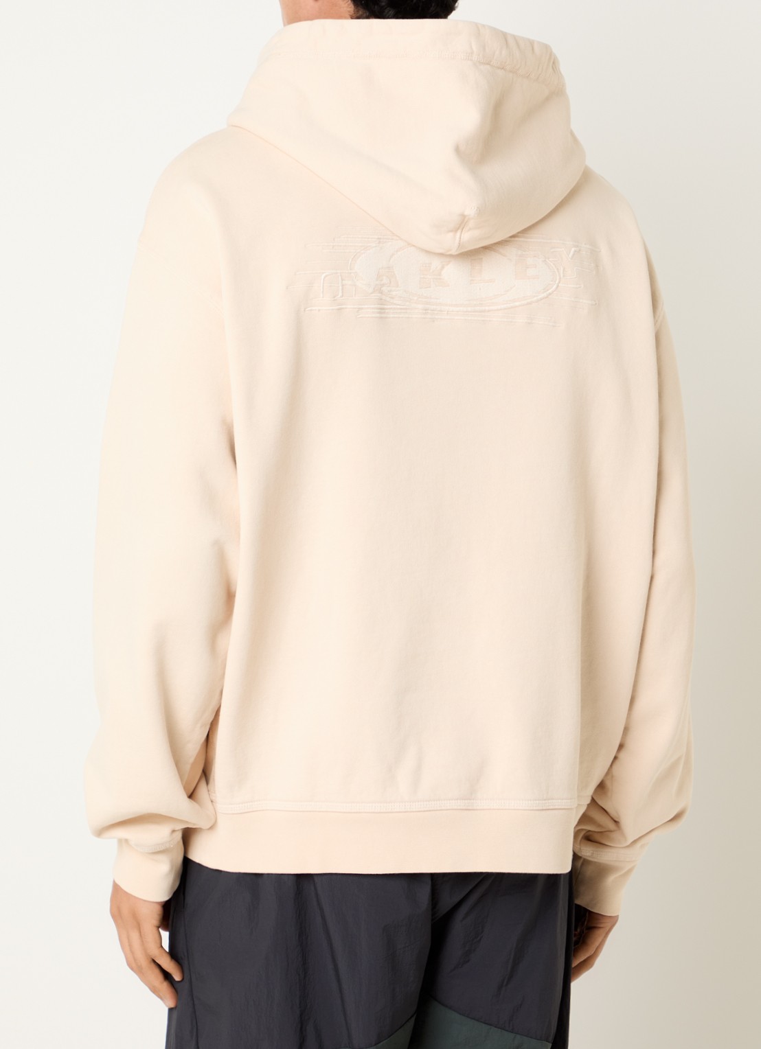 Oakley Echo hoodie met logo- en backprint - detail beige