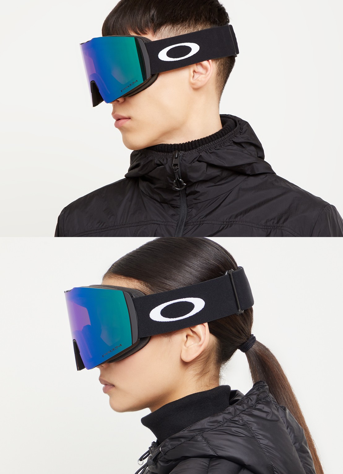 Oakley Fall Line L skibril OO7099 - voorkant 2 zwart