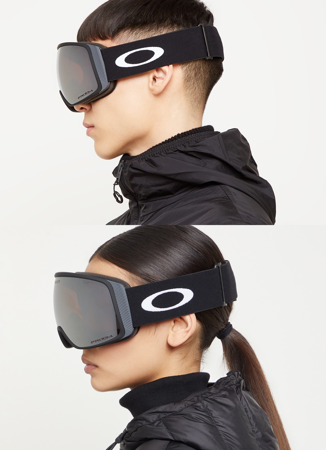 Oakley Flight Tracker L skibril OO7104  - voorkant 2 zwart