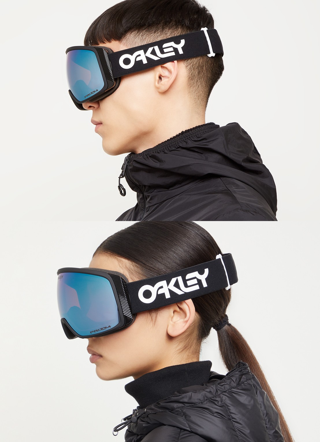 Oakley Flight Tracker M skibril OO7105 - voorkant 2 zwart
