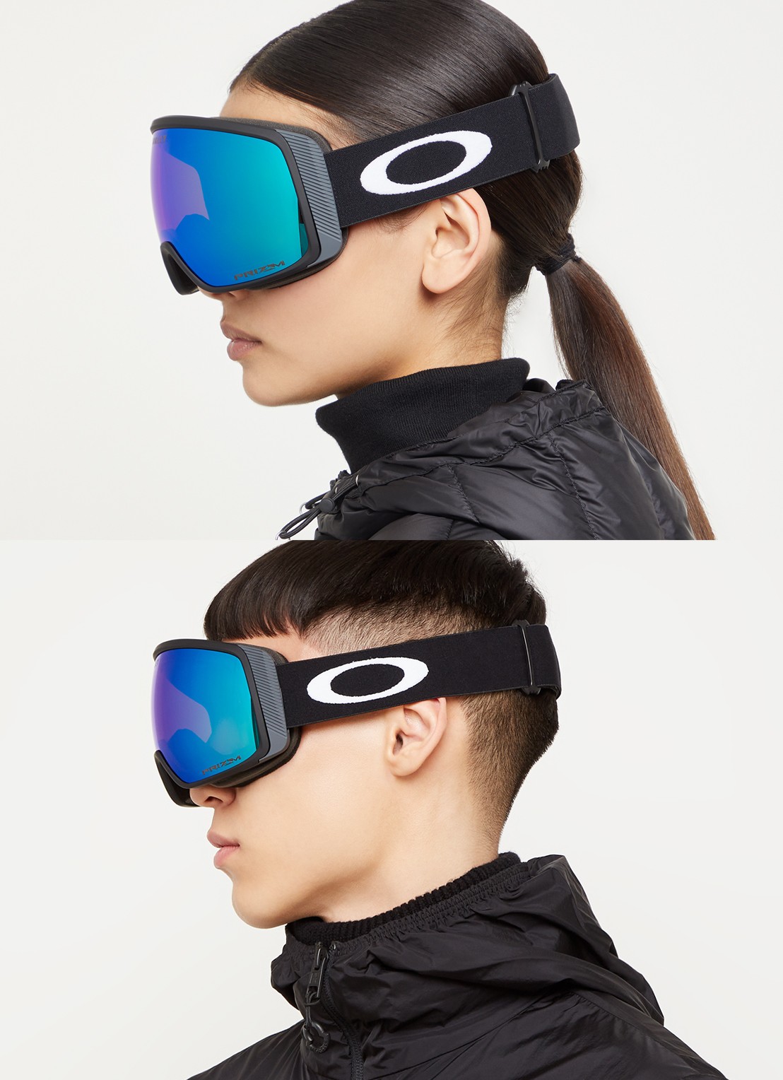 Oakley Flight Tracker M skibril OO7105 - voorkant 4 zwart
