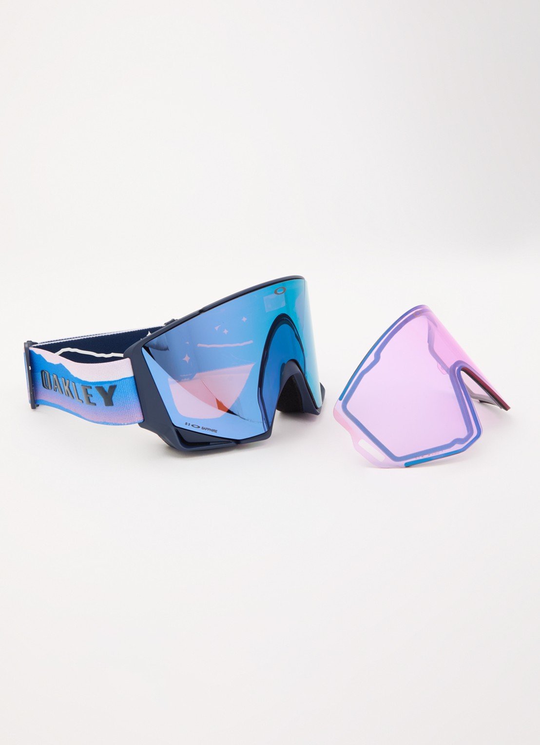 Oakley Flow Scape M skibril met verwisselbare lens OZ7147 - detail 2 blauw