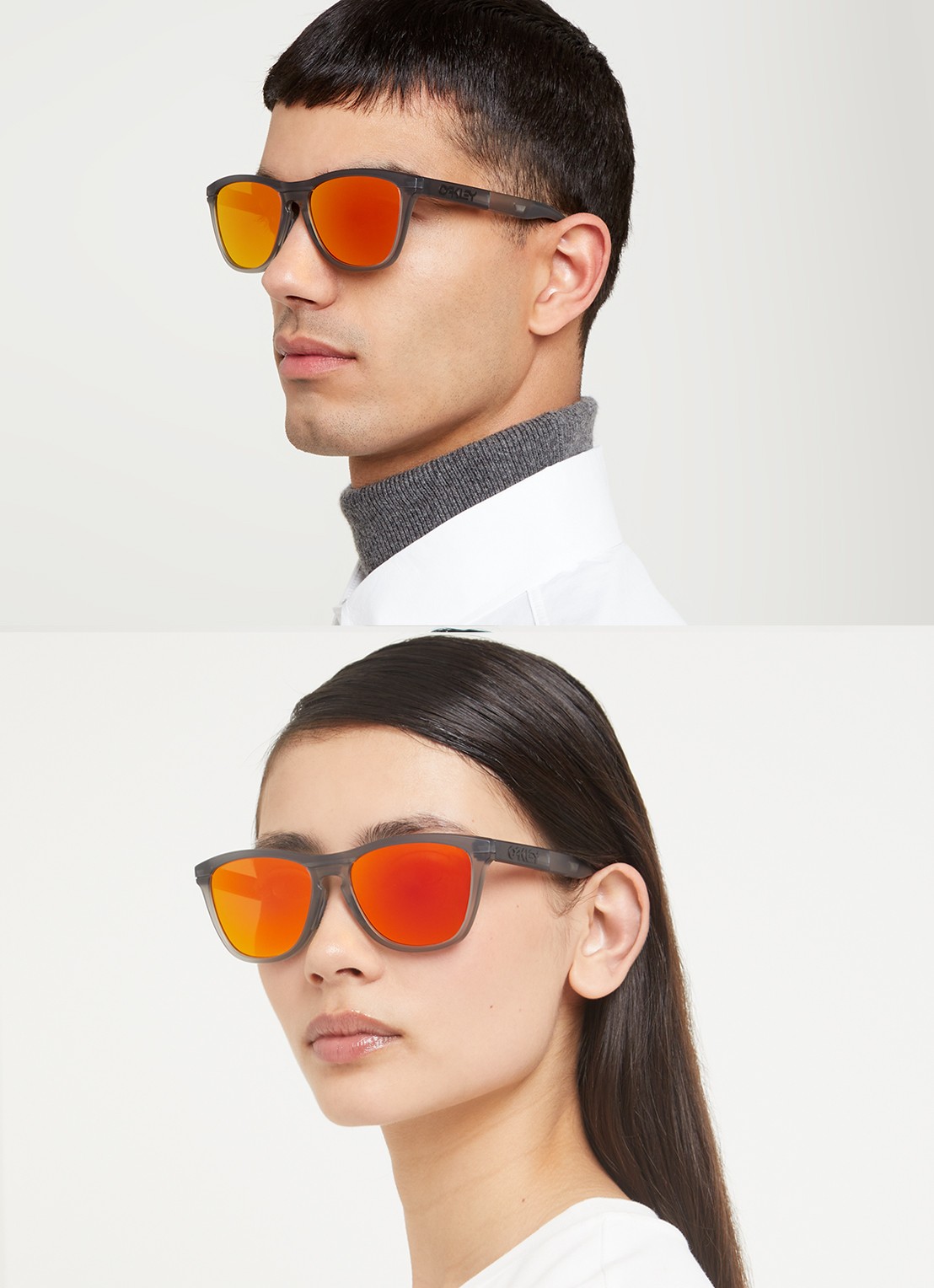 Oakley Frogskins Range zonnebril OO9284  - voorkant 5 grijs