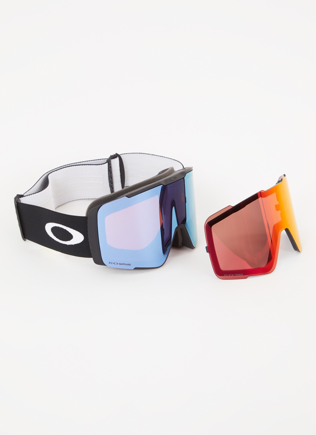 Oakley Line Miner Pro skibril met extra lens OO7136 - detail zwart