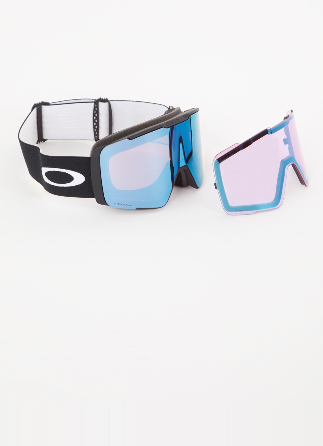 Oakley Line Miner Pro skibril met extra lens OO7136 - detail zwart