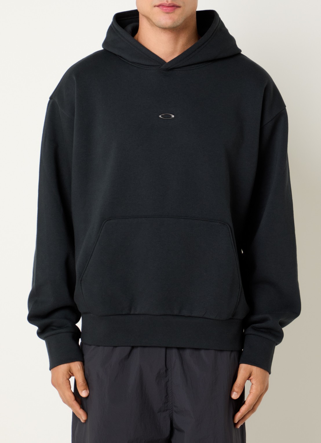 Oakley Metal rise hoodie met kangoeroezak - detail zwart