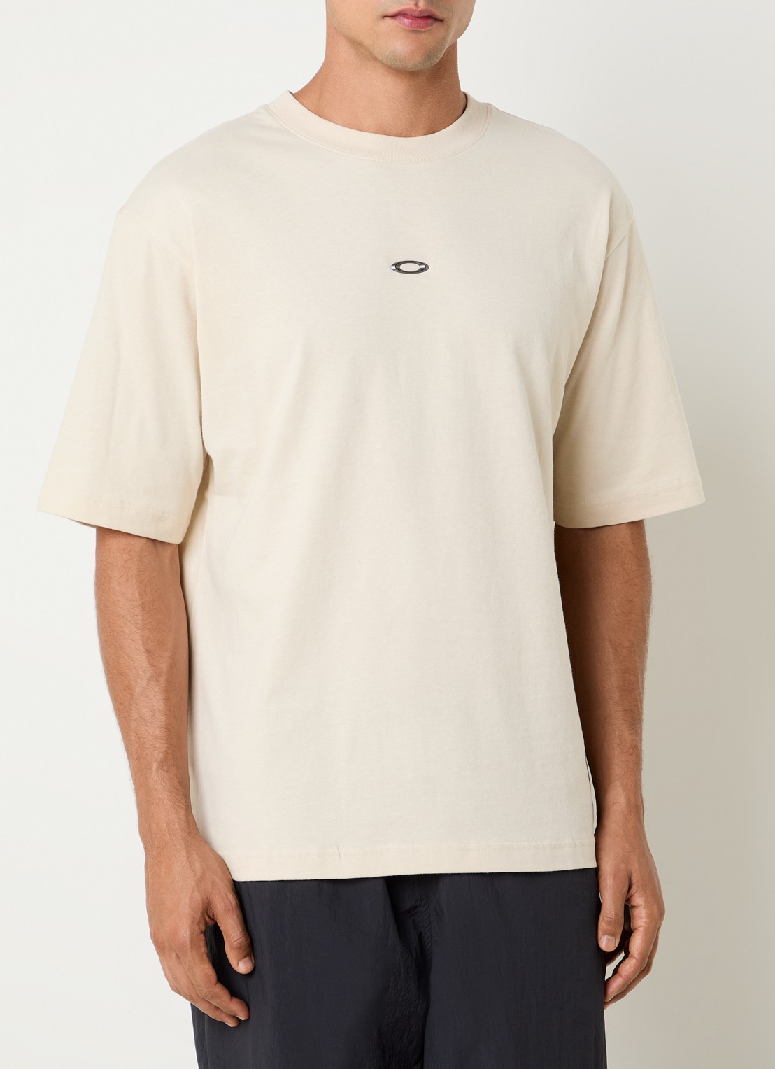 Oakley Metal rise T-shirt met ronde hals - detail gebroken wit