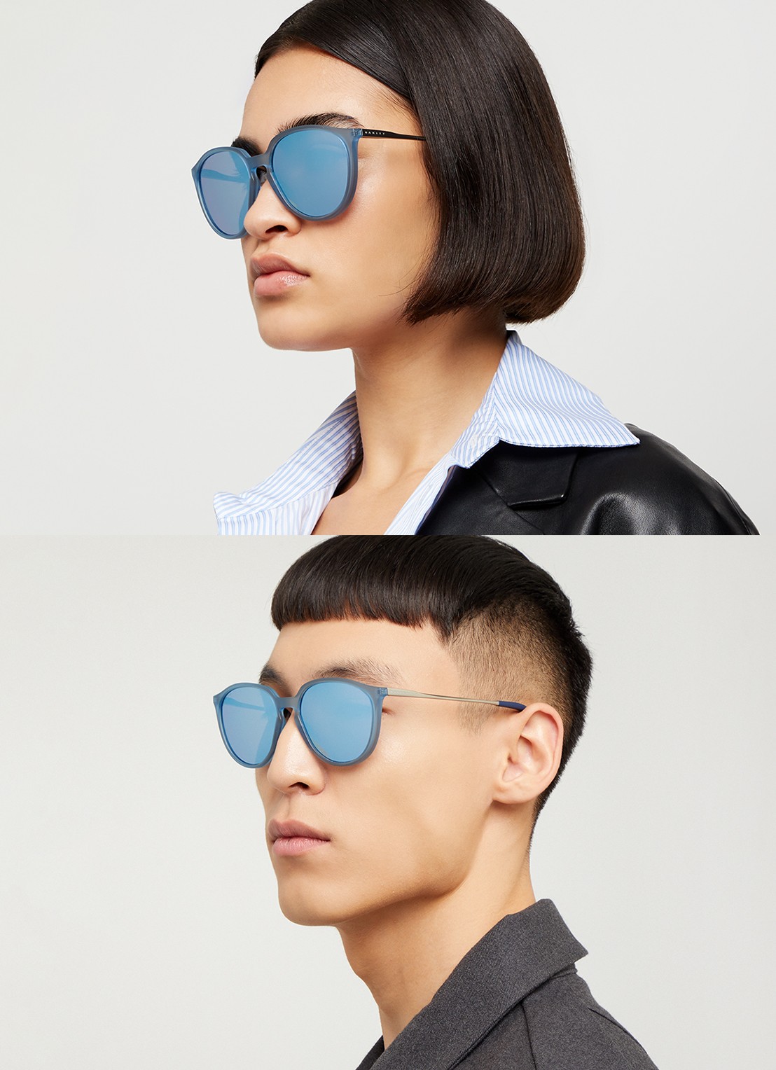 Oakley Sielo zonnebril gepolariseerd OO9288 - voorkant 2 lichtblauw
