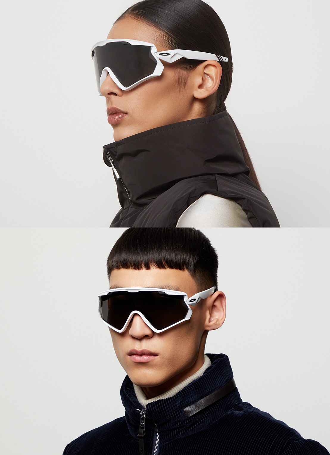 Oakley Wind Jacket 2.0 zonnebril OO9418 - voorkant 5 wit