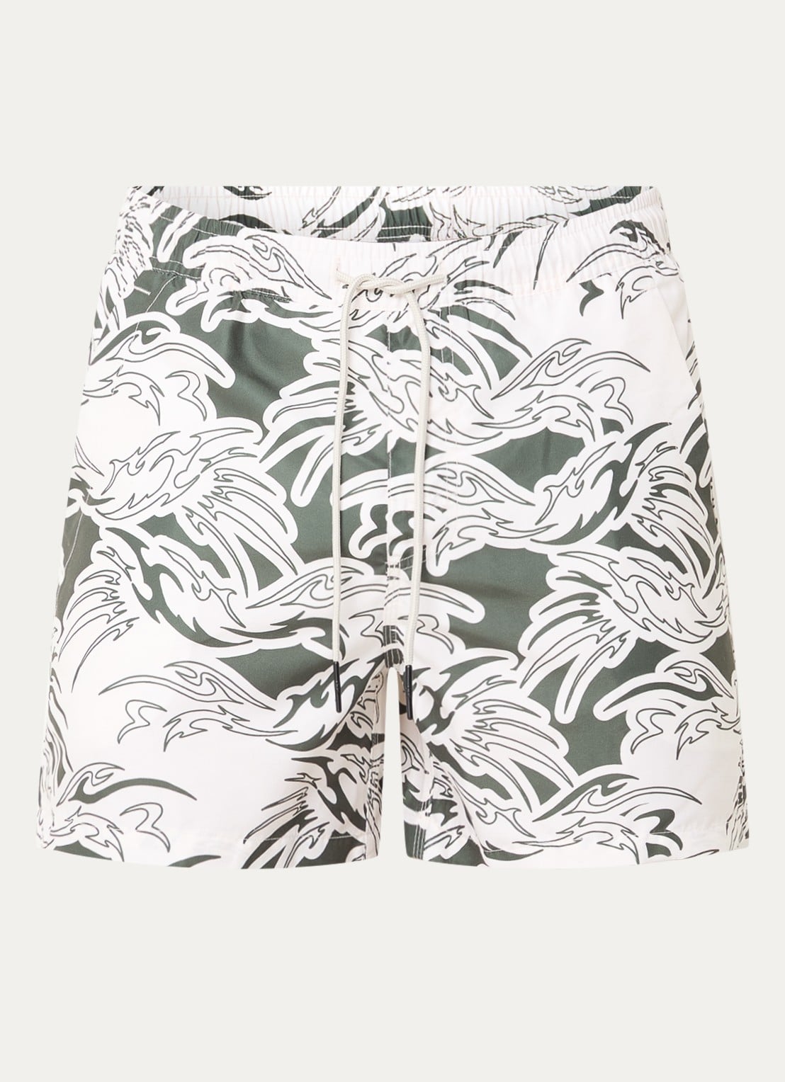 OAS Rouge zwemshorts met grafische print - voorkant 3 ivoor