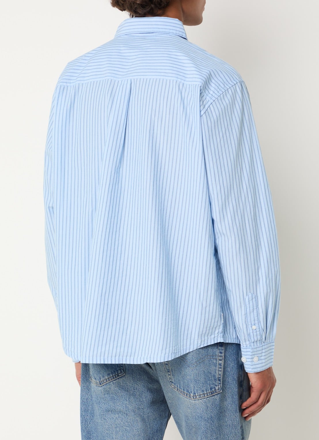 Obey Billy regular fit overhemd met print - achterkant 4 blauw