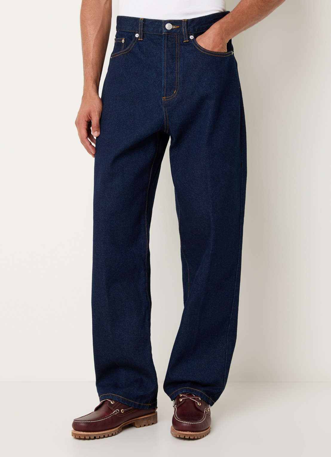Obey Classic loose fit jeans met steekzakken - detail 4 indigo