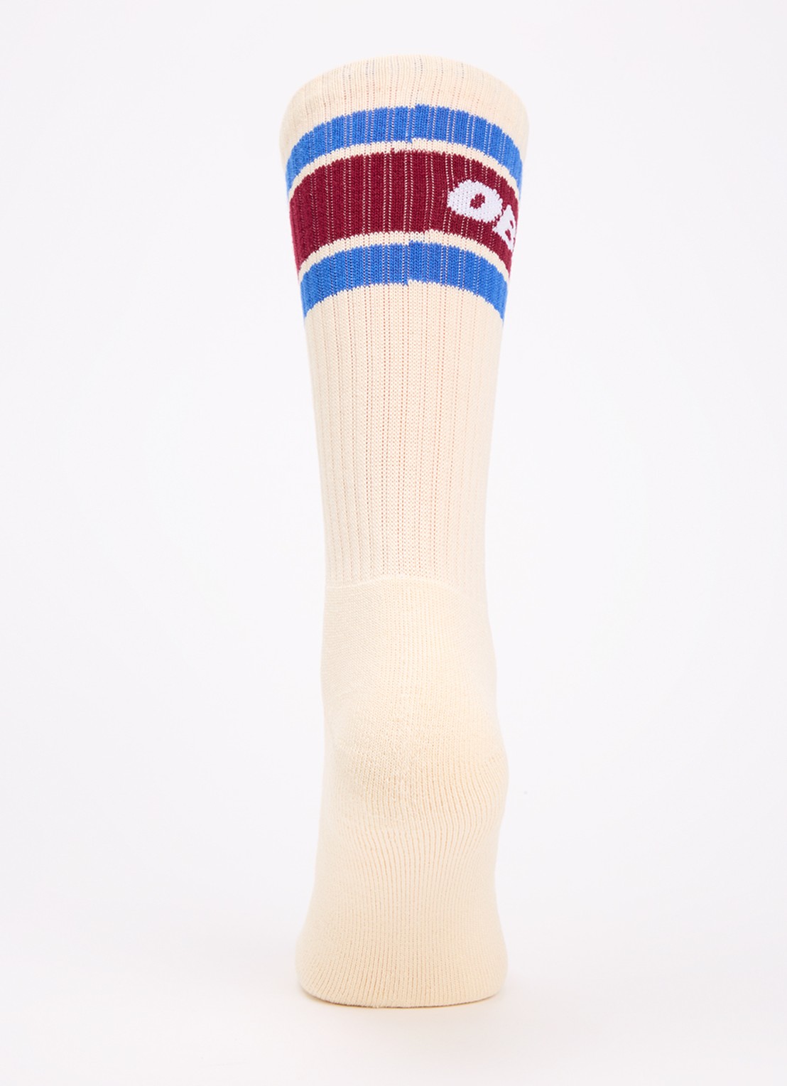 Obey Cooper sokken met logo - voorkant 3 creme