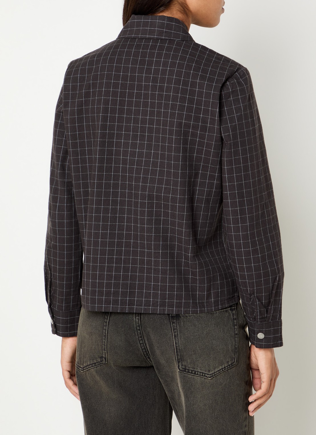 Obey Dana jack met ritszakken - achterkant 4 antraciet