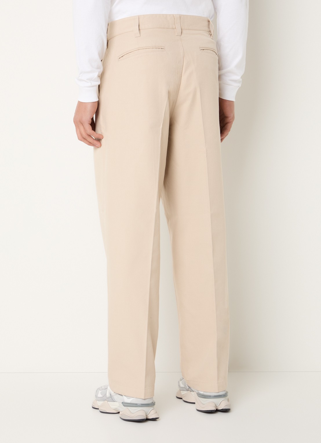 Obey Dean straight leg jeans met gekleurde wassing - achterkant 5 creme
