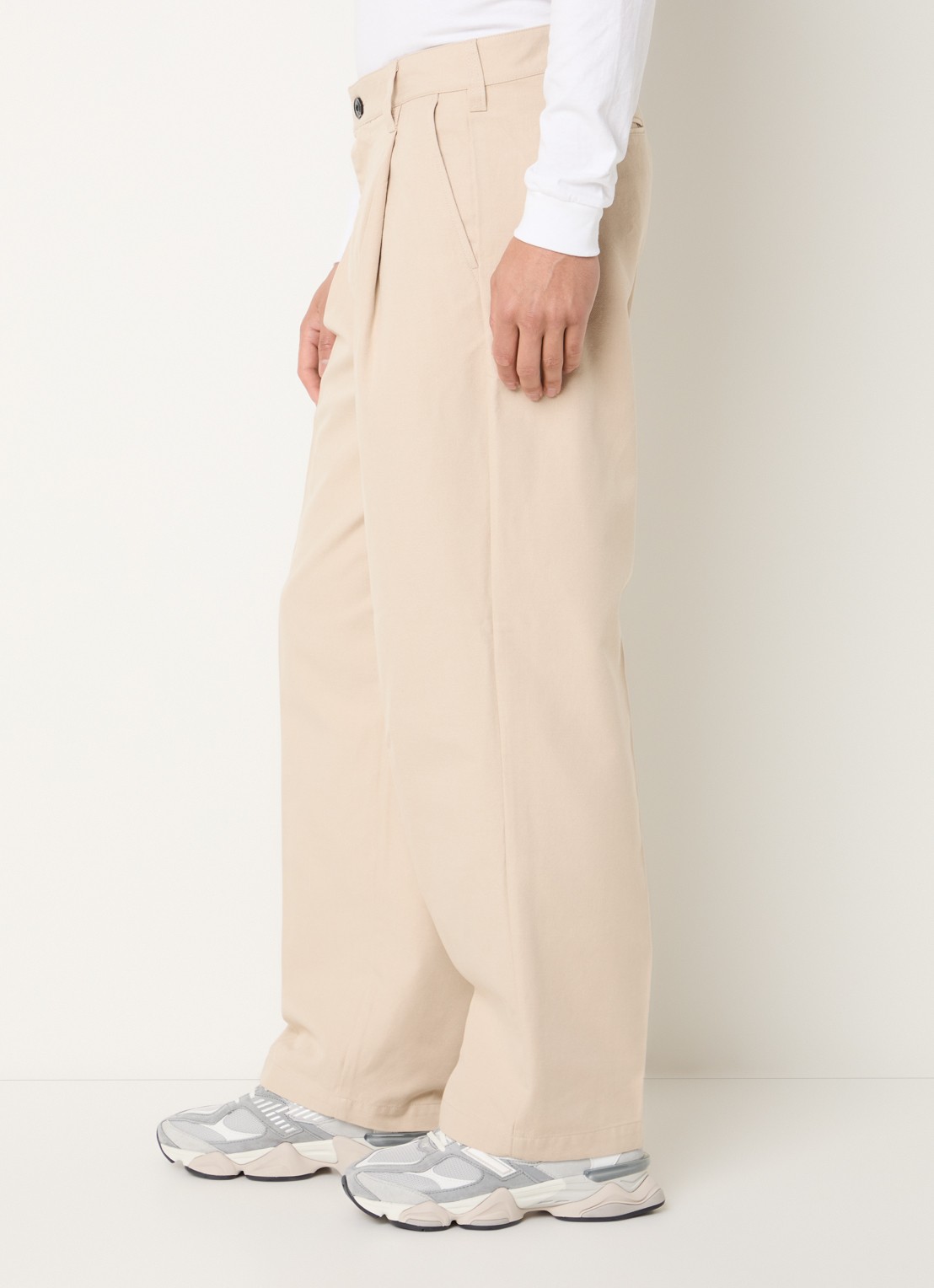 Obey Dean straight leg jeans met gekleurde wassing - detail 2 creme