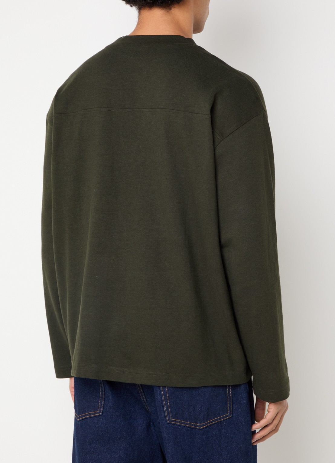 Obey Longsleeve met logoprint - achterkant 3 bronsgroen