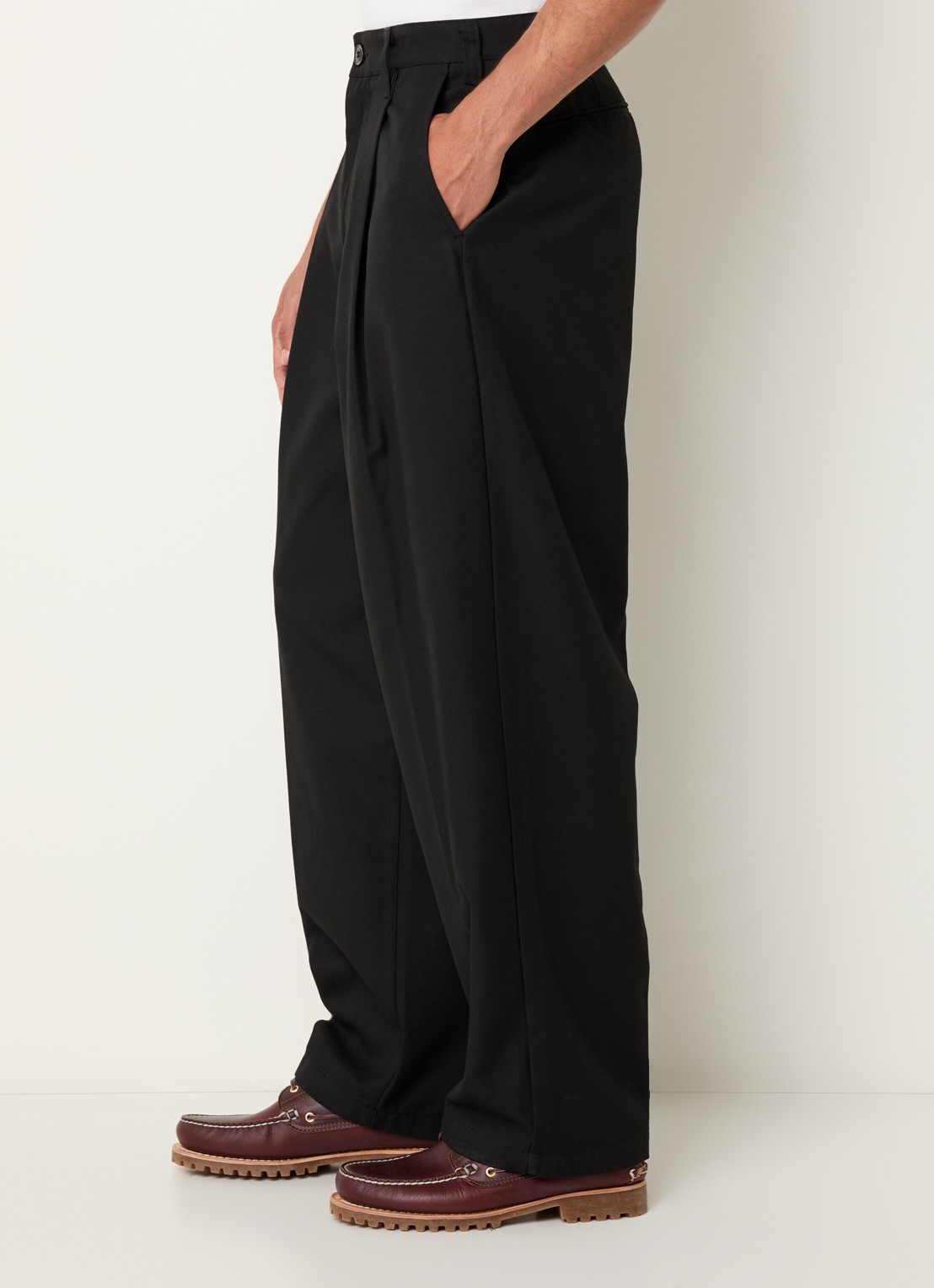 Obey Oliver loose fit pantalon met persplooi - detail 2 zwart