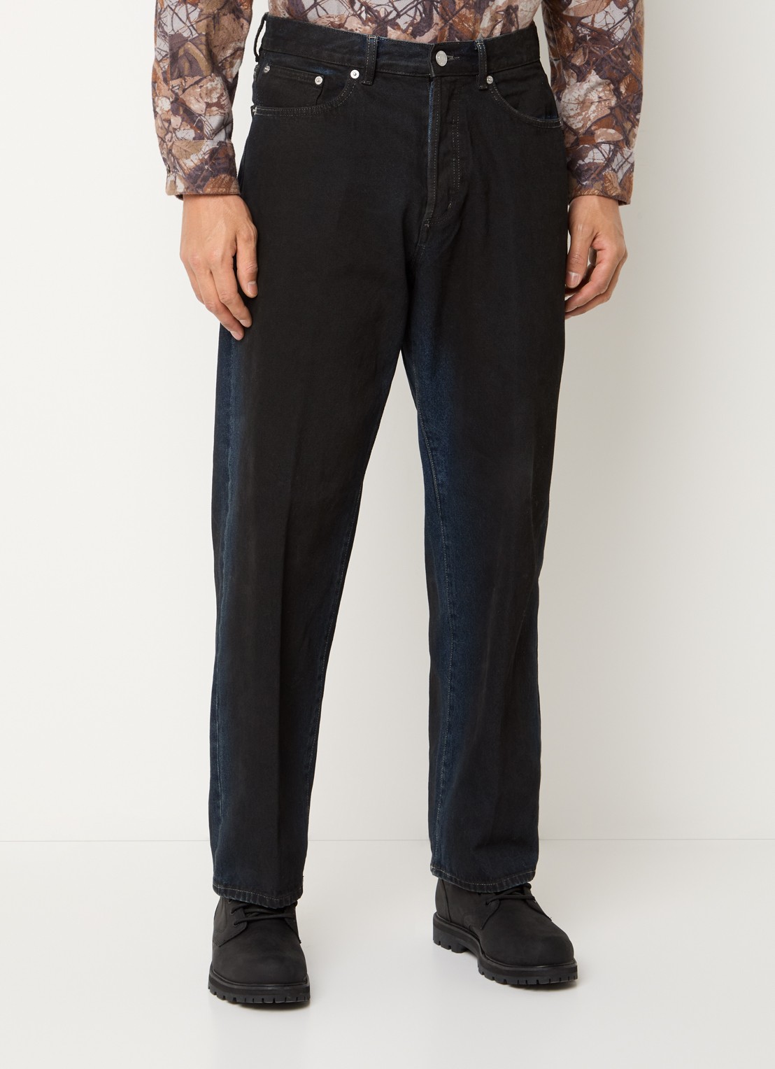 Obey Straight leg jeans met gekleurde wassing en steekzakken - detail 4 indigo