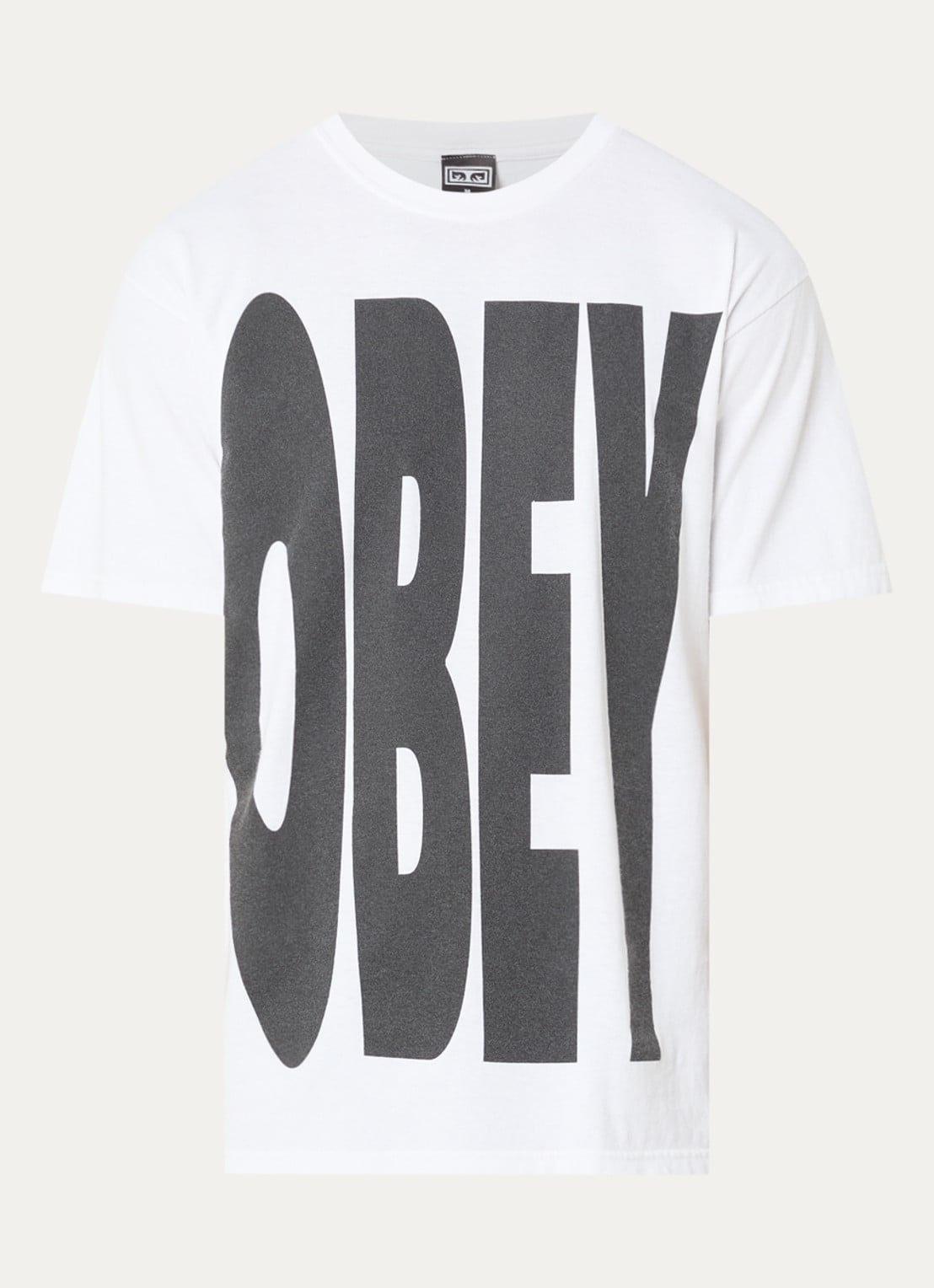Obey T-shirt met logoprint - voorkant 3 wit