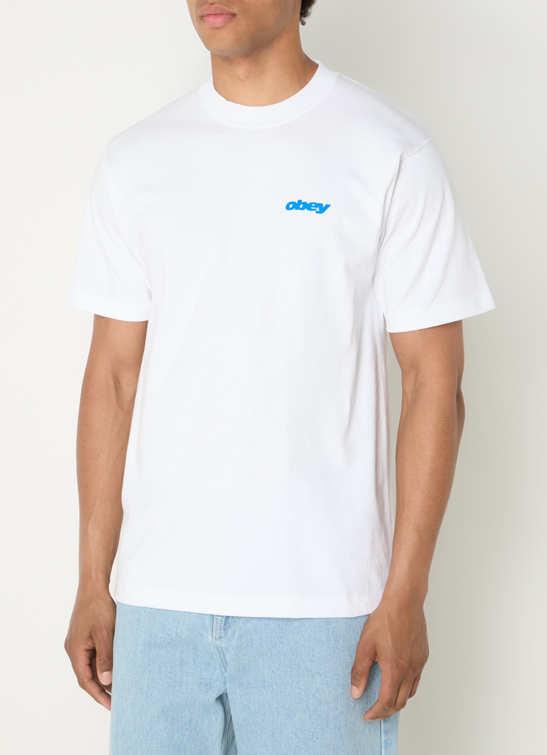 Obey T-shirt met print - achterkant 3 wit