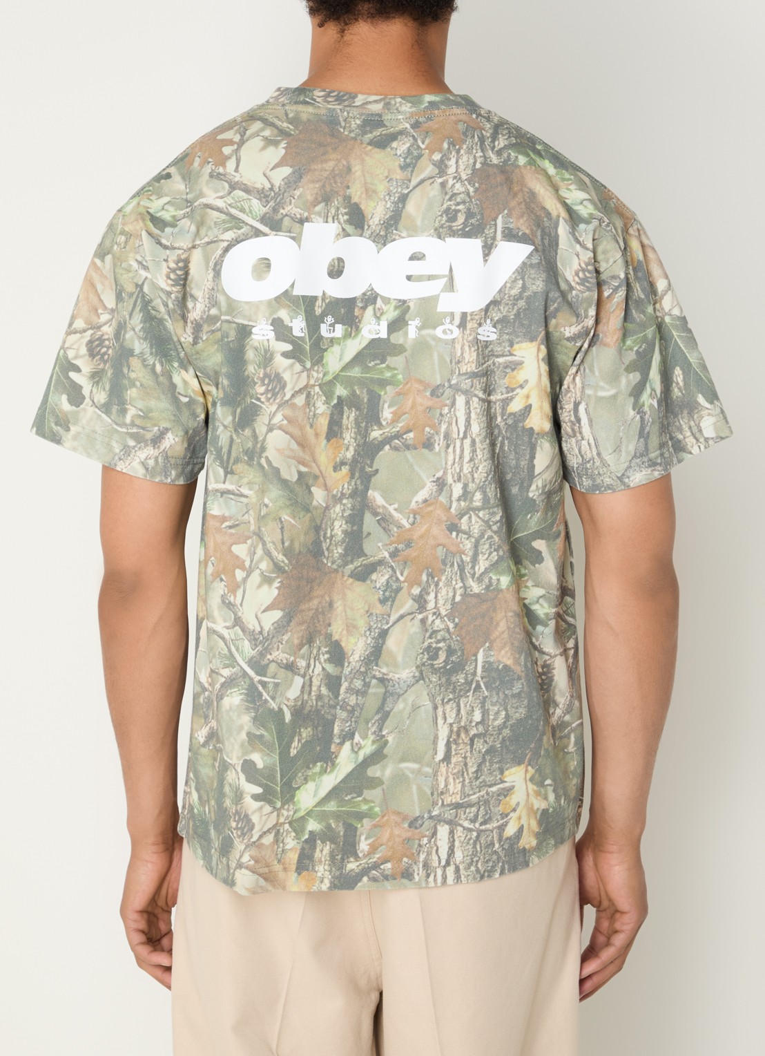 Obey T-shirt met print - detail 4 multicolor