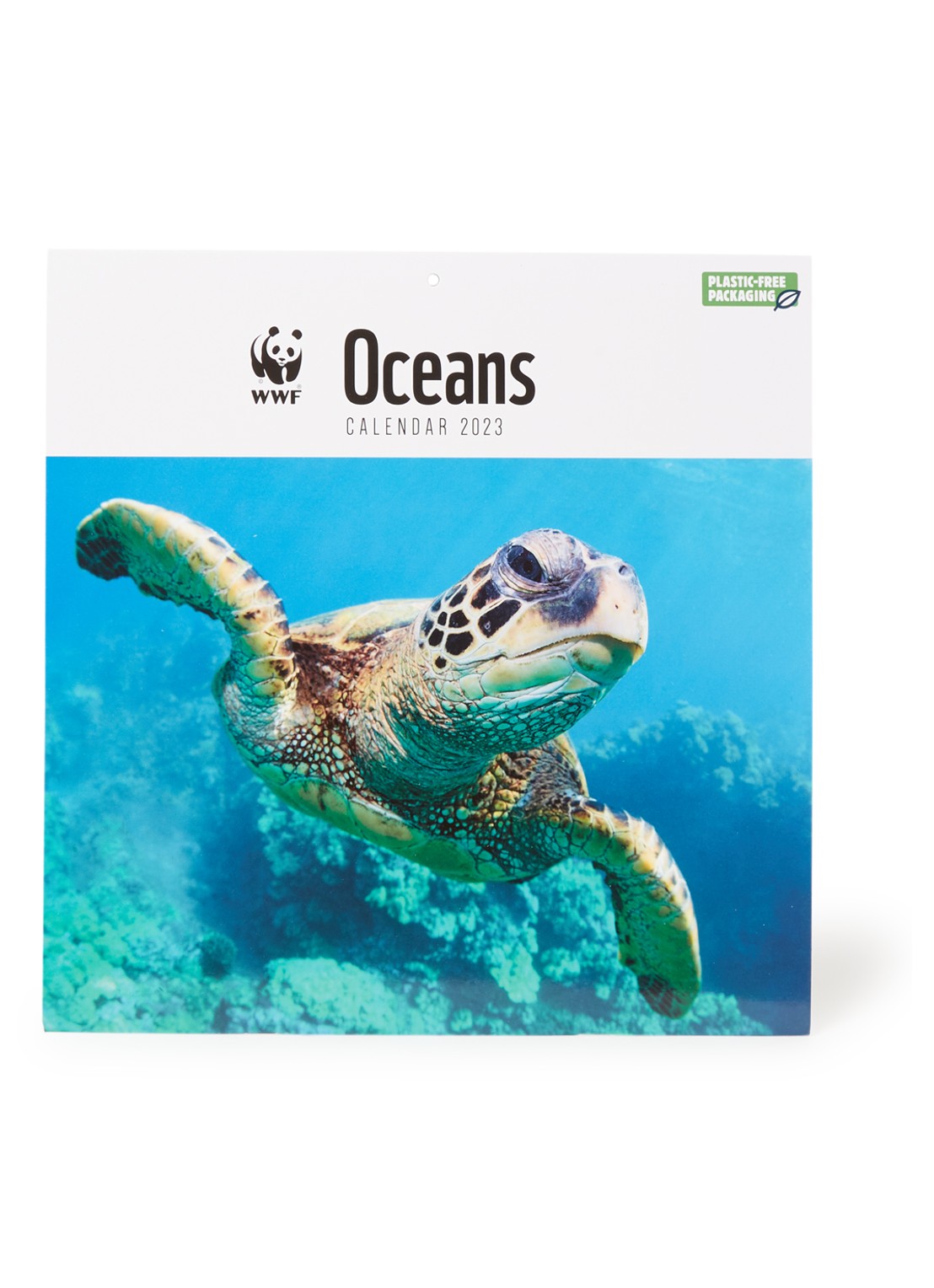  Oceans wwf kalender 2023 - voorkant zeegroen