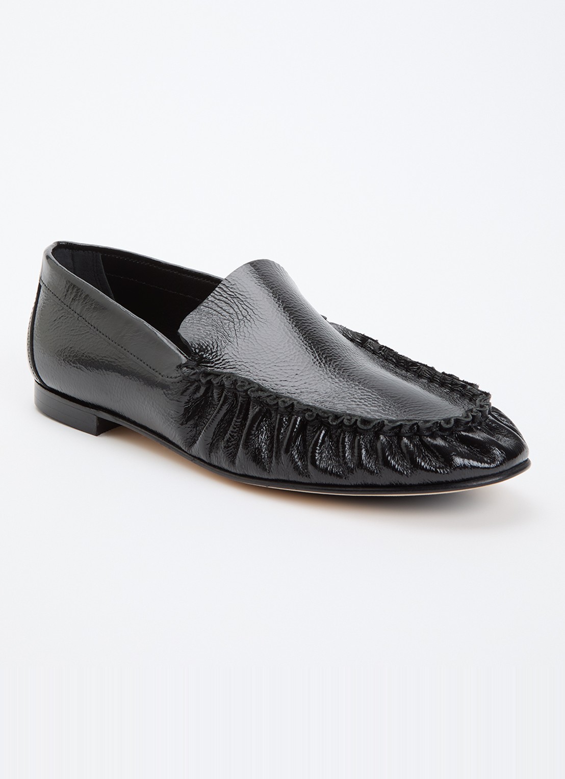 Odare Elena loafer van leer met lakfinish - voorkant 5 zwart